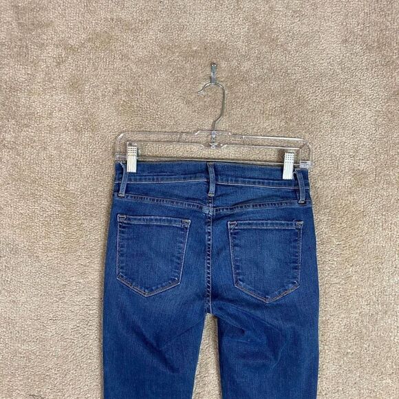 Frame Le Skinny De‎ Jeanne Jeans Womens Size 25 Woodbine Stretch Denim Step Hem - Picture 12 of 13